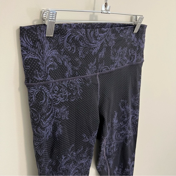 Lululemon Wunder Under High Rise Tight Nulux Foliage Moody Blues Black Size 12 - Picture 8 of 16